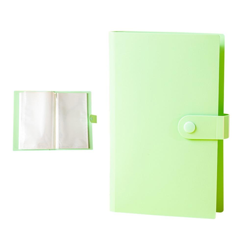 100 Sheets Paper Currency Collection Book PU Large Capacity Coin Collection Book Reusable Save Money зелёный
