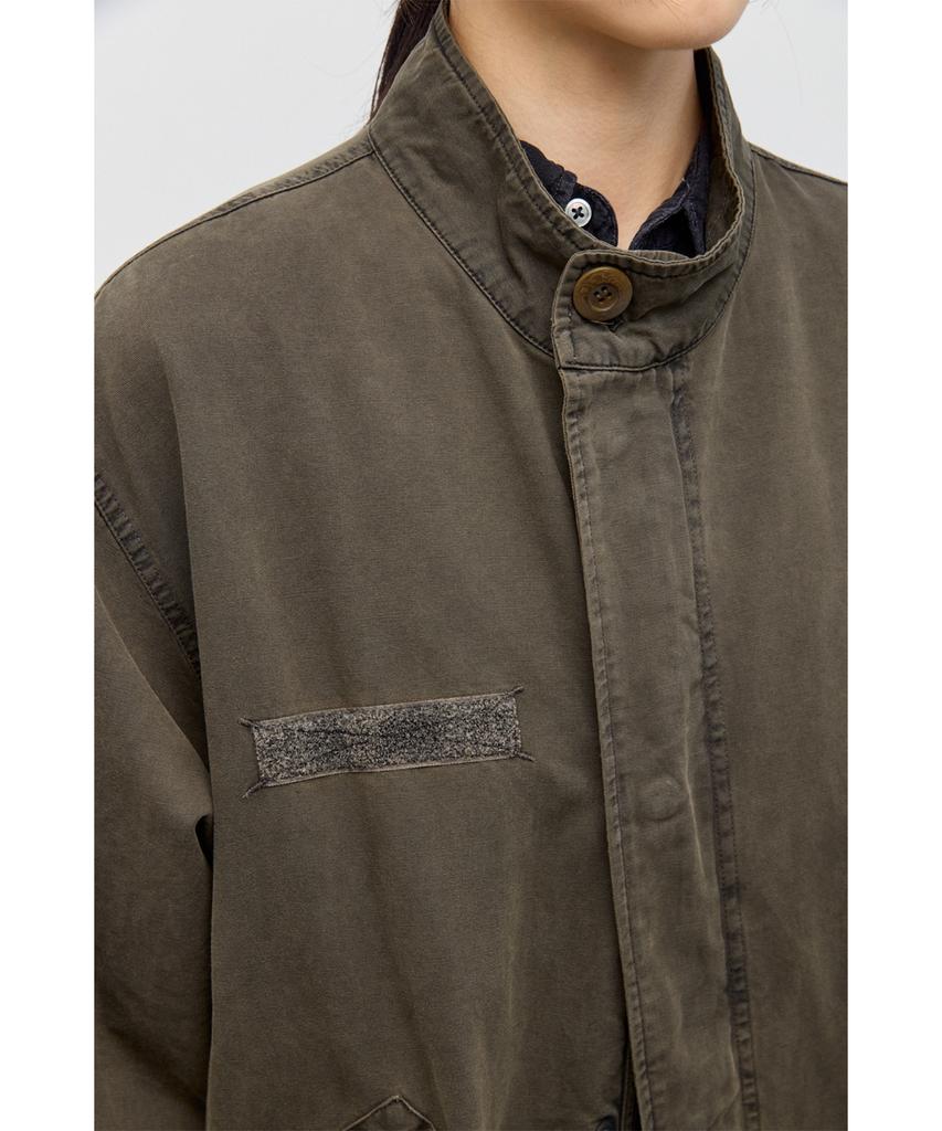 HATCHINGROOM Mods Parka Over Dyed Mud Khaki