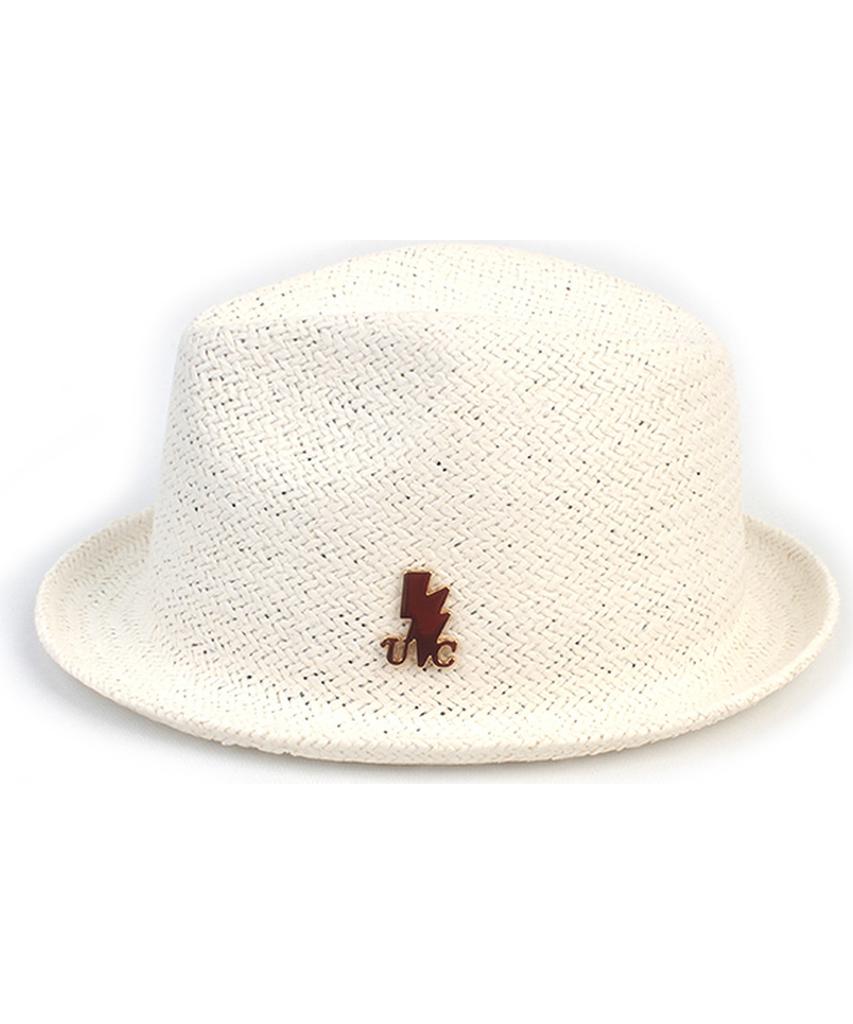 Yunibeosyeolkemiseuteuli Punk Simple White Summer Fedora