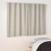 MUJI and width 100 x length 105 84345937 Flame-retardant light-blocking double-weave non-pleated curtains, beige, cm,