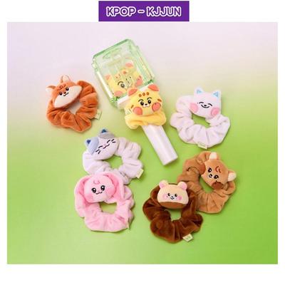 With LINE FRIENDS PLUSH HAIR SCRUNCHIE