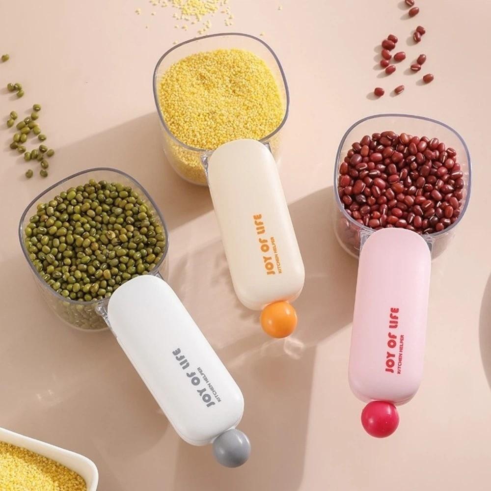 Sealing Clip Measuring Spoon Multi-Functional Food Scoop Multi Use Pet Food Scoop Kitchen