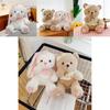 Adorable Plush Goodnight Bear And Sweetheart Rabbit Soft Toy Couple Gift For Cuddling