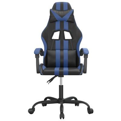 Gaming Chair Black and Blue Artificial Leather