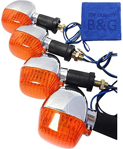 Barrios Estrela W400 W650 Turn Signals Set of 4 Yellow Orange Lens