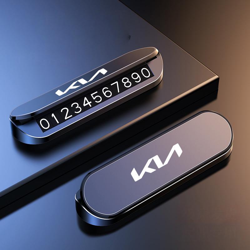 Car parking card sticker Emblem Accessory For Kia GT-Line Sportage Ceed Rio Picanto Sorento Soul Cerato Venga Forte K9 Cadenza HR8