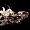 Fulaiwenzi Golden Windmill European Style Glass Fruit & Candy Dish