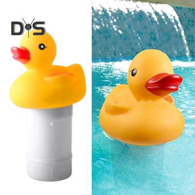 Pool Dosing Device Floating Design Automatic Disinfector with Cartoon Duck Decoration Tablet Pool Sanitizer Floater for Pools Spas