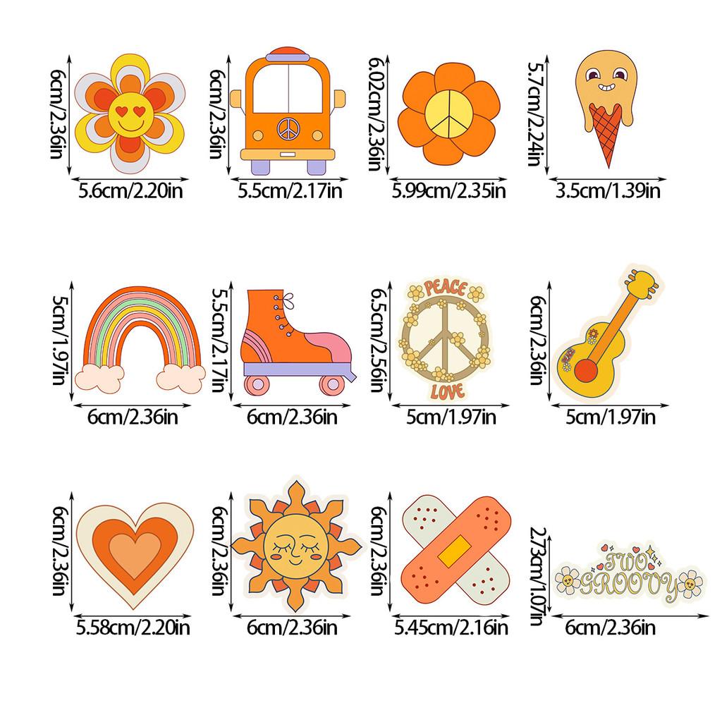 Cake Themed Bohemian Toppers Decor With Cartoon Style Paper Flags For Events