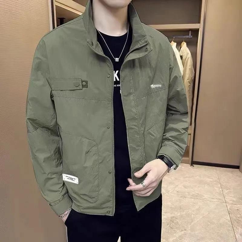 Coat Men's Spring and Autumn New Stand-Up Collar Casual Jacket Autumn Top