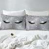 Rhinestone Eyelash Down Comforter Set Bedding Set 3-piece Duvet Cover Set