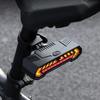 Rechargeable Bicycles Tail Light With Wireless Remote Control And Turn Signal Projection For Enhances Cycling Safety