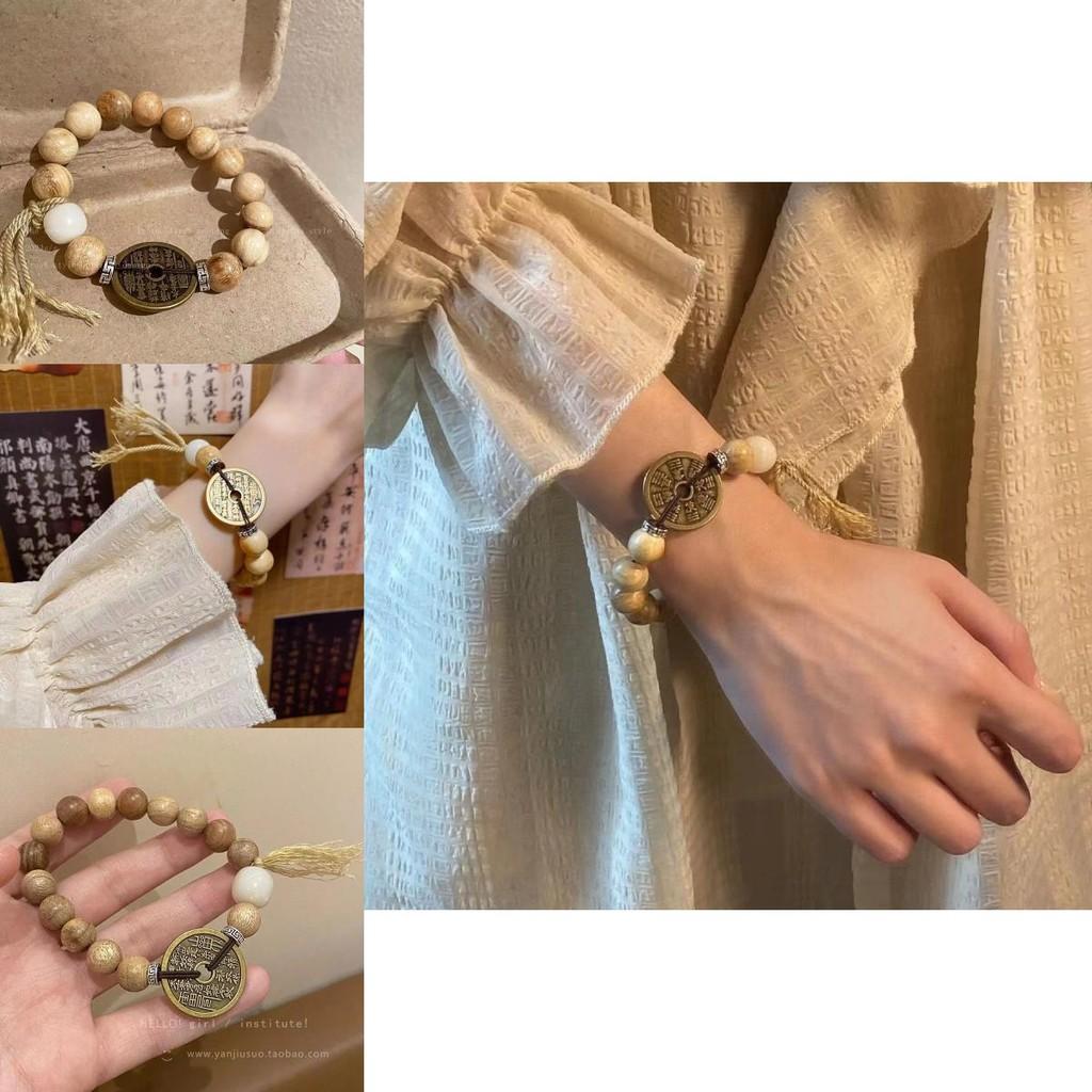 Milky Wood Exquisite Bead Mountain Ghost Flower Bracelet For Women Fashionable