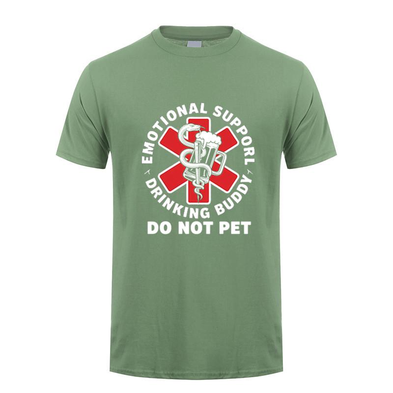Emotional Support Drinking Buddy Beer Graphic Tshirt Funny Gift Casual Cotton Tee Dy316