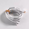 High Quality 6A 3-in-1 120W Metal Data Cable Super Fast Charging for iPhone and for Huawei Type-C USB for Car Use