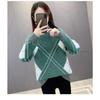 Half Height Collar Mink Fur Thick Sweater Women Winter Knitt Pullover Loose Korean Version Sweater Bottoming Shirt