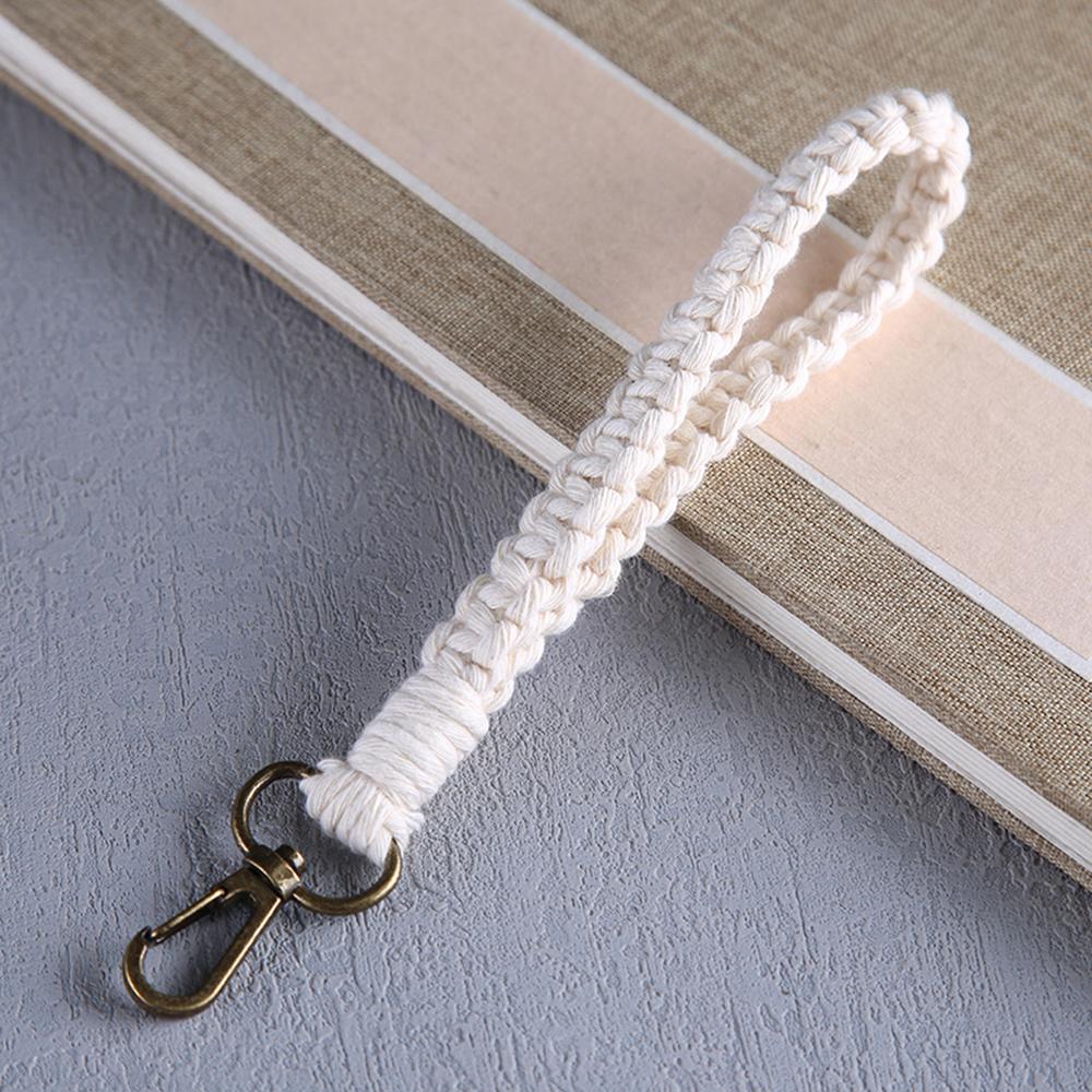 Neuer Vintage Twist Baumwollseil Schlüsselanhänger Damen Temperament Auto Tasche Schlüsselring Geflochtener Schlüsselanhänger Für Damen Schmuck Geschenk 2022