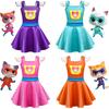 Vestito per Bambina Vestito per Gioco di Ruolo Vestito a Linea A da Bambina Vestito per Feste Vestito per Travestimento