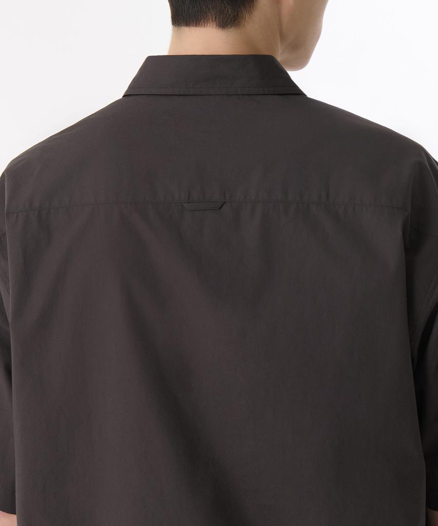 Musinsa Standard Relaxed Soft Poplin Short Sleeve Shirt [Gunmetal]