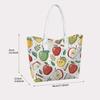 Cute Apple Pattern Tote Bag for Daily Use