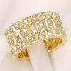 Huitan Eternity Promise Rings for Women Love Wedding Bands Accessory Full Bling Iced Out CZ Rings Wholesale & Drop Ship Zircon