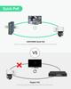 LINOVISION Industrial Gigabit BT90W PoE Switch and PoE Optional DC Power SFP DIN Rail PoE Powered Switch Support 820 Feet Long Range PoE 4-Port