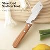 Stainless Steel Knife Head for Cutting Scallions Strips Ergonomic Handle Kitchen Tool for Convenient Cooking in Households