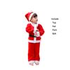 Christmas Kid Santa Claus Cosplay Costume Boy Girl Xmas Party Fancy Outfit Dress