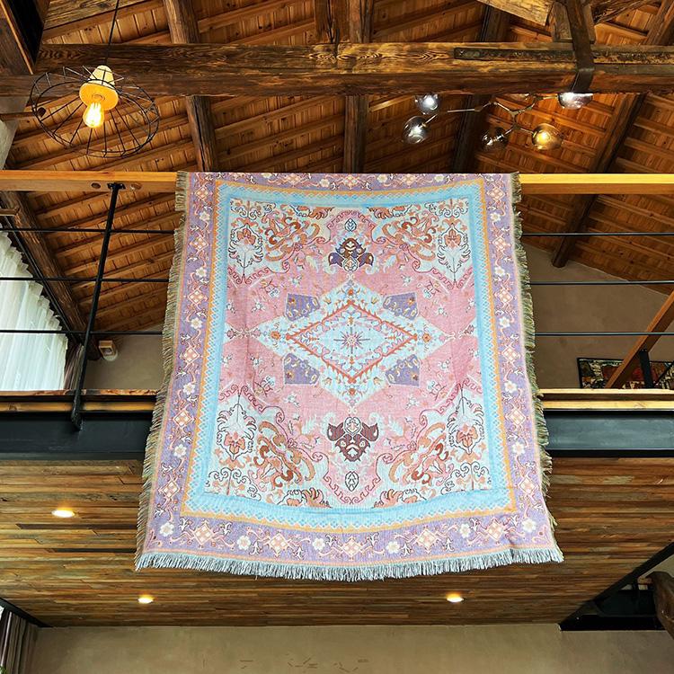 Boho Throw Blanket Hippie Living Room Decor Wall Tapestry Outdoor Picnic Camping Rug Mattress Beach Towel