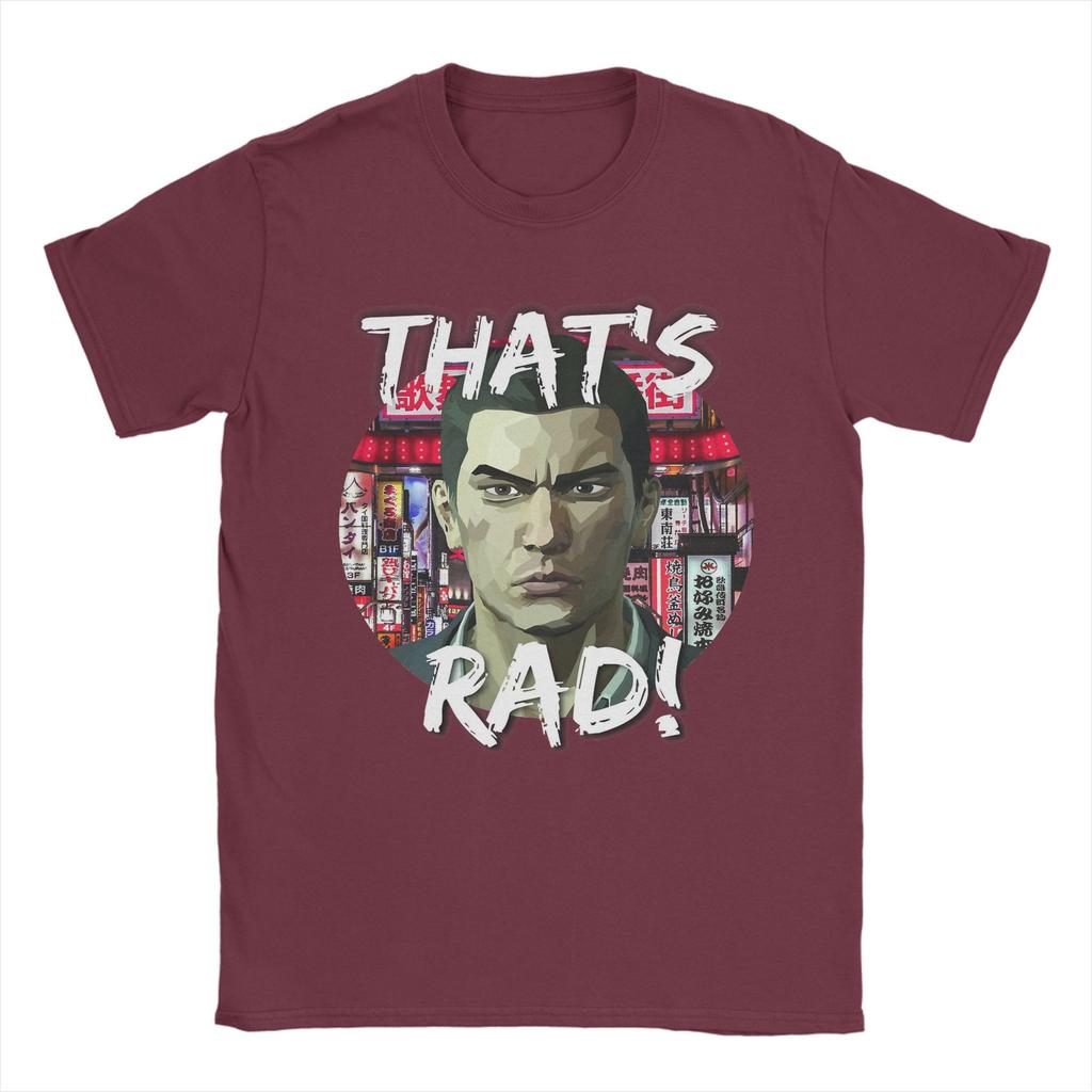 Mens Kiryu Thats rad Yakuza T Shirts 100 Cotton Tops Hipster Short Sleeve Crew Neck Tees Printed TShirt