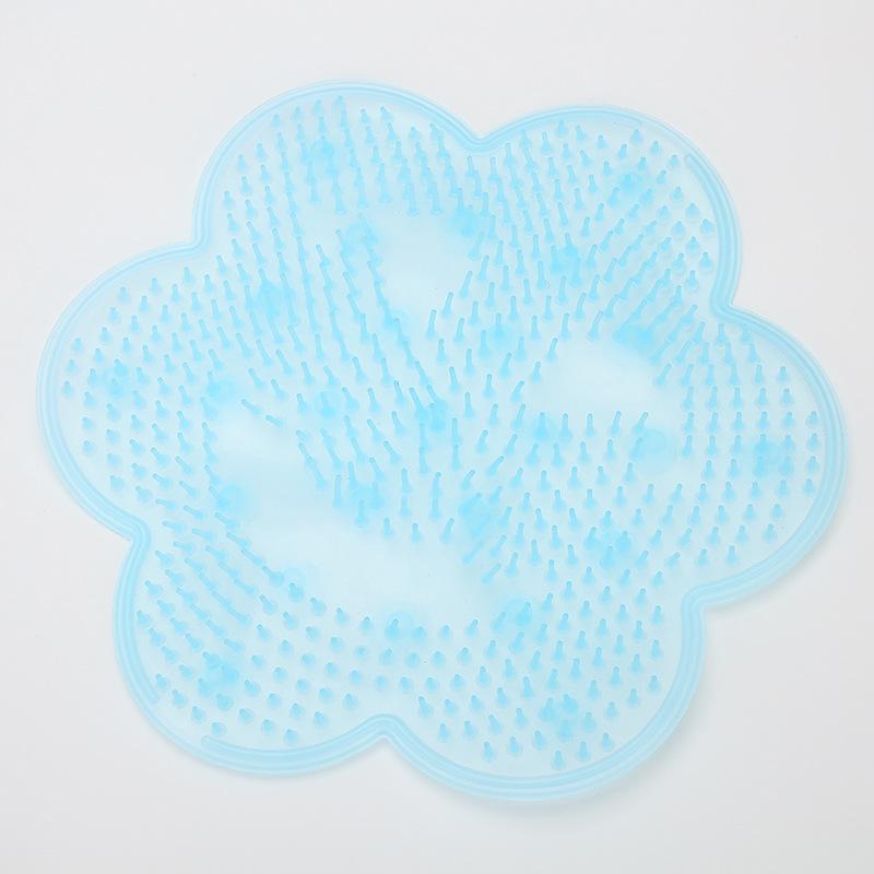 Foot Scrubber Shower Silicone Suction Nonslip Foot Bath Mat Massage Cushion