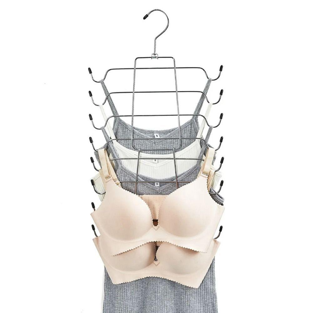 Save Space Bra Tank Top Hangers 8 Tier Closet Organizers Thick Underwear Hanger  Camisoles
