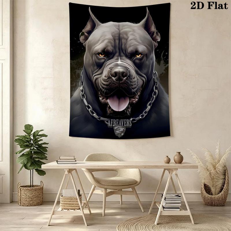 Fierce guard dog Pattern Home Decor Tapestry, Wall Hanging, Decorative RV Wall Cloth.MGT0918459