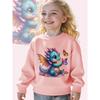 European sizes Kids' Magical  Dragon & Butterflies Fantasy Sweatshirt - Toddler Kids' Soft Loose-Fit Pullover with Cute Dragon & Wings Print
