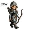 Stable Base Desk Sculptures Viking Gnome Warrior Figurine, Resin Nordic Dwarf Statue, Decorative Weather Resistant Yard Decorations Soldier
