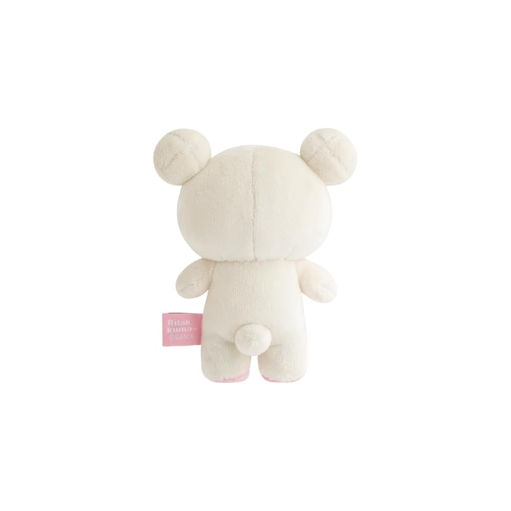 San-X Rilakkuma Mini Plush Toy H130 x W110 x D60mm Soft and Cute Collectible Stuffed Animal