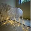 LED Chinese Japan Yarn Oiled Paper Silk Cloth Umbrella Costume Ancient Princess Umbrella Drama White Craft Umbrella Cosplay
