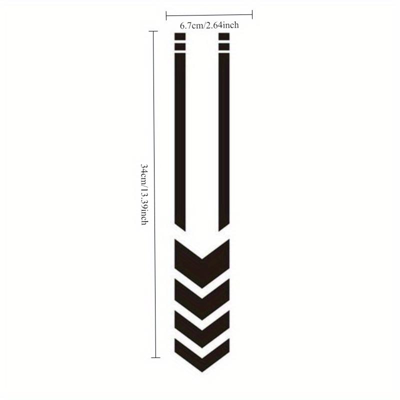 High-Visibility Reflective Arrow Motorcycle Fender Stickers Multi-Color Chevron Safety Decals for Electric Bikes, Durable Weather-Resistant