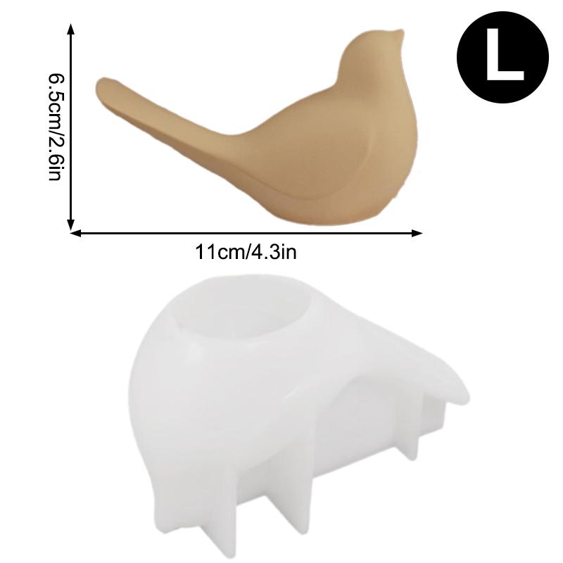 2Pcs Silicone Bird Molds, 3D Bird Resin Concrete Mold, Unique Animal Epoxy Resin Casting Mold