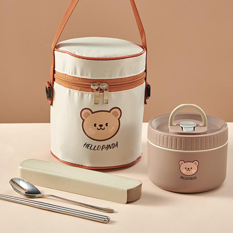 Portable Thermal Lunch Box Insulated 316 Stainless Steel Leak Proof Microwave Safe Bento Box for Salad And Food Storage