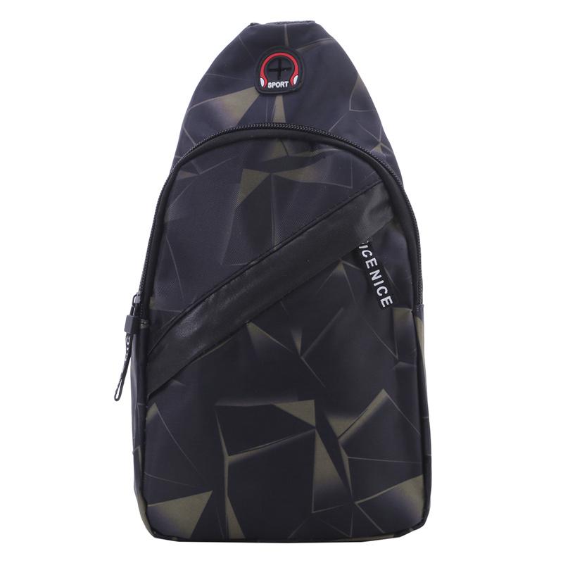 

Men s Crossbody Bag Geometric Print Oxford Cloth Fashion Casual Chest Bags Sports Travel Outdoor Single Shoulder Bags