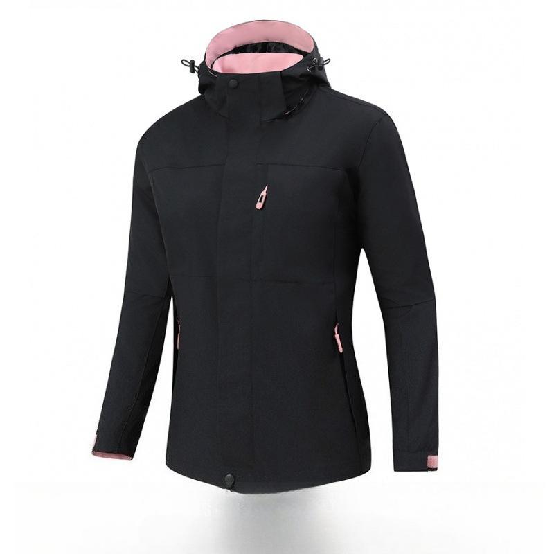 Women's Waterproof Windproof Outdoor Hiking Jacket Lightweight Single Layer Motorcycle Style Windbreaker