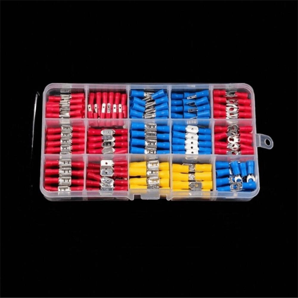 280pcs Multicolor Wire Terminal OT Type Bare Nose Lugs Cold Pressure Terminal Set Tinplate Binding Post Crimp Terminals