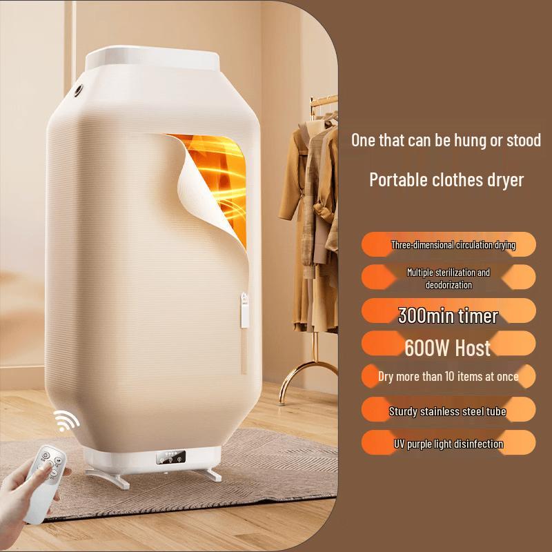 ZISIZ Foldable Shoe Dryer with Remote Control and UV Light