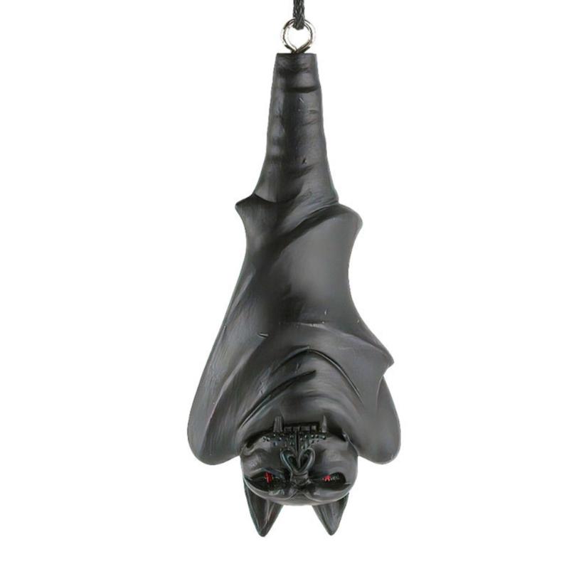 Eerie Halloween Specter Bat Ornament Halloween Party Supplies Hanging Specter Bat Ornament Outdoor Decoration