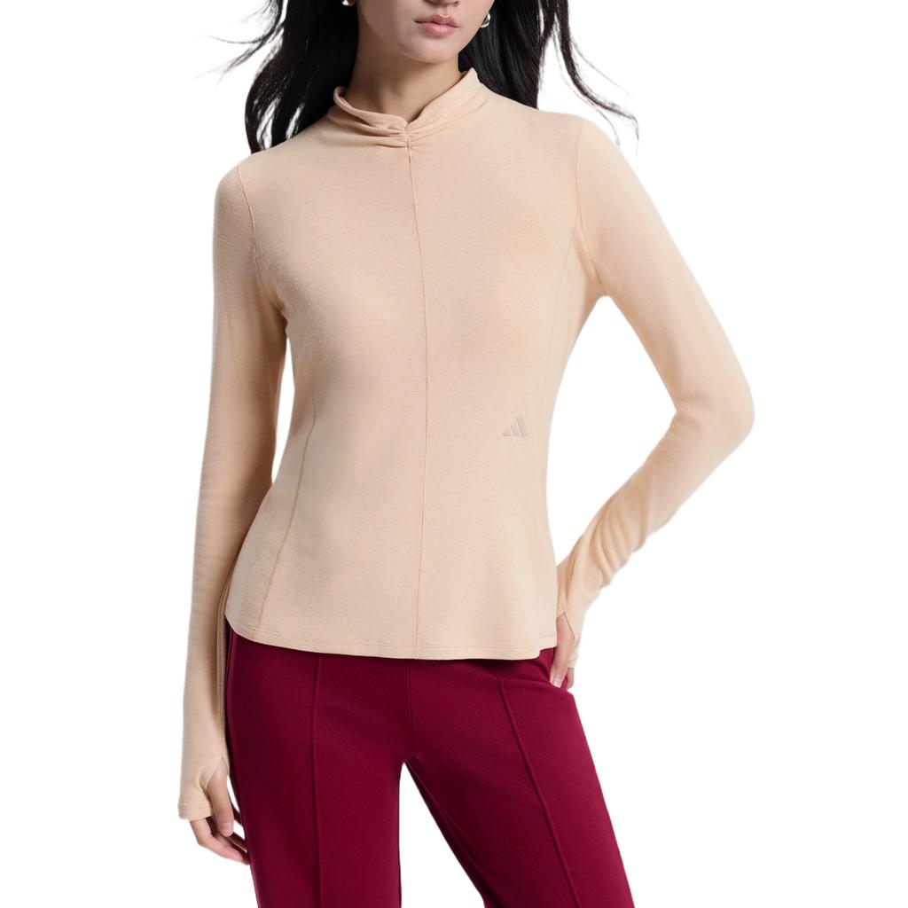 adidas Samuel Gui Yang Co-Created Long Sleeve Solid Color Pullover Regular T-Shirt Women Tops HY2120