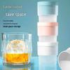 Round Ice Hockey Tray: Quick-Freeze Silicone Sphere Ice Cube Mold for Whiskey