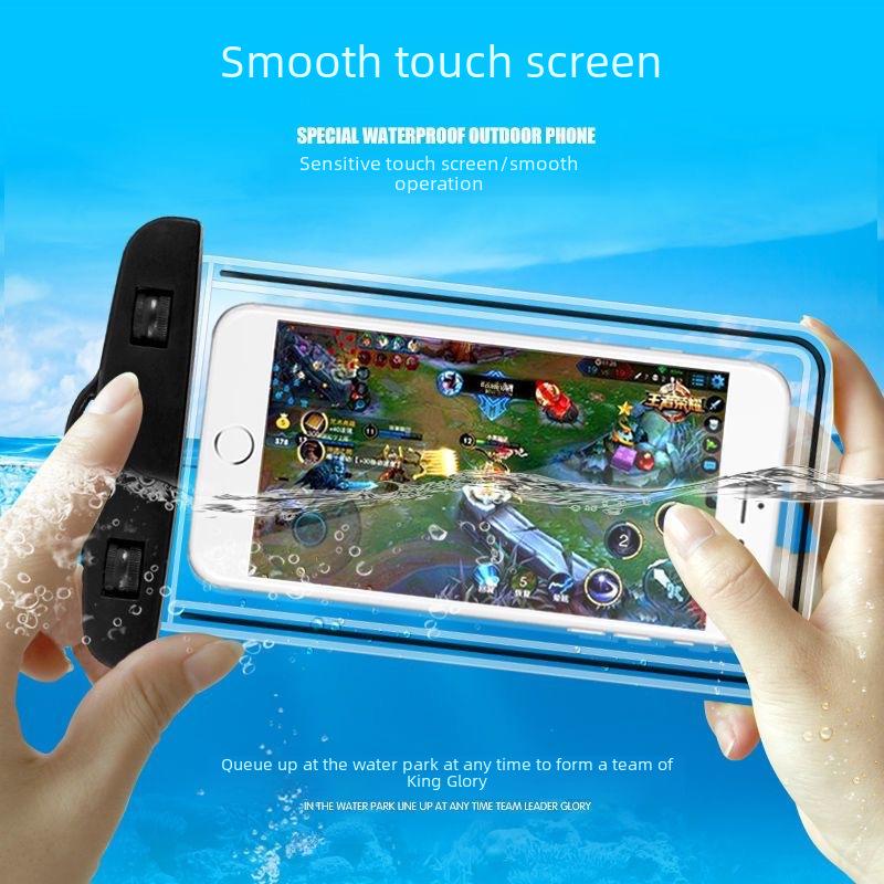 8-Level Waterproof Mobile Phone Bag with Touchscreen Access for Swimming, Diving, and High-Transparency Underwater Photography