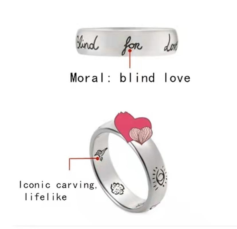 1:1 Sterling Silver 100% S925 Girls Fashion Ring Jewelry with Box Can Be Used As A Gift for Relatives and Friends