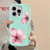 Pink Flower Soft Phone Cover Case for iPhone 17 Air 12 13 11 14 XR 15 Plus 16 Pro Max 8